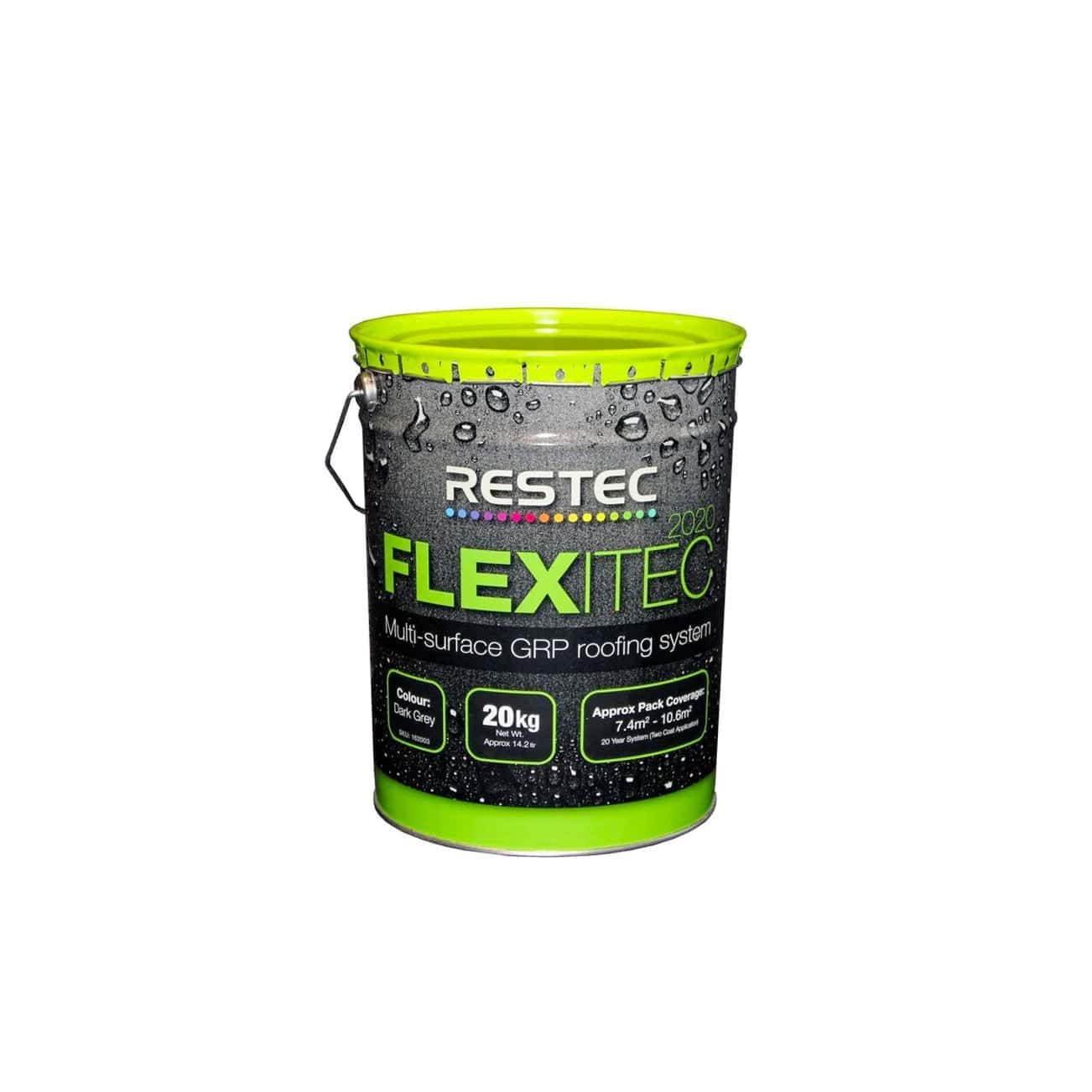 Res-Tec FlexiTec Resin Dark Grey 20KG Local Roofing Materials & Supplies